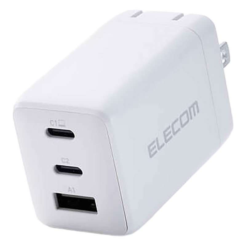 USB Power Delivery 67W AC充電器(C×2+A×1) ホワイト