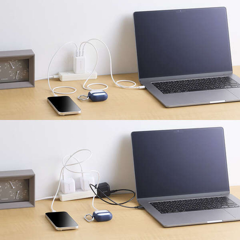 USB Power Delivery 67W AC充電器(C×2+A×1) ホワイト