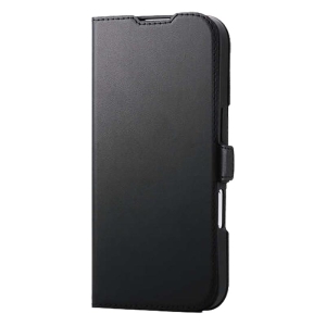 iPhone17 手帳型ケース 薄型 磁石付 MAGKEEP ブラック PM-A25APLFMGBK