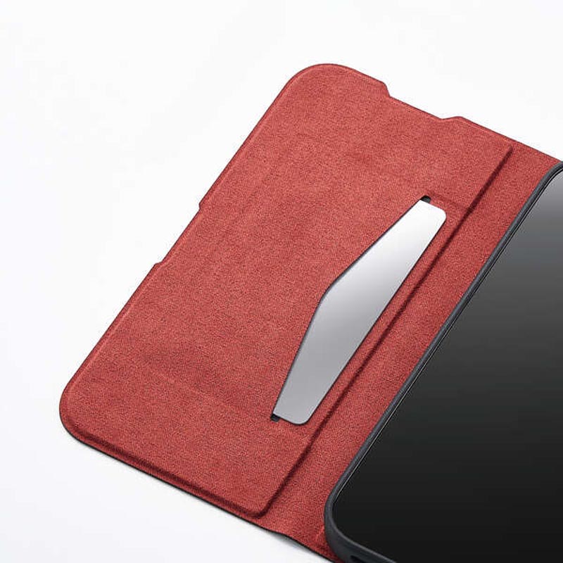 iPhone17 手帳型ケース 薄型 磁石付 ブラック PM-A25APLFUBK