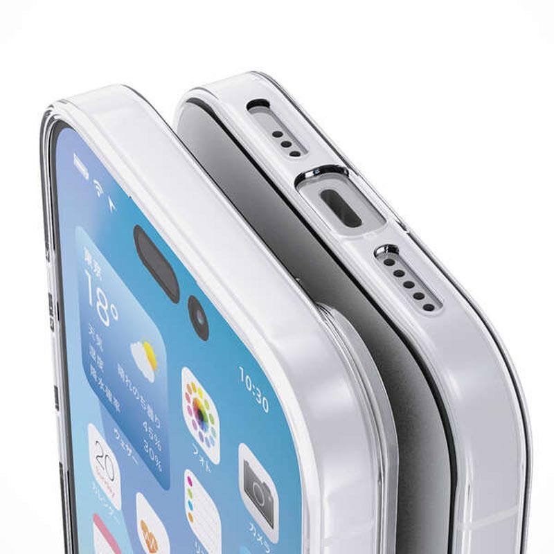 iPhone 17 ソフトケース メタルステッカー付 PM-A25AUCTCR