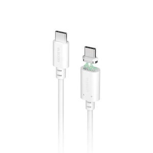ピタッとマグネットケーブル(USB Type-C(TM) - USB Type-C｜60W) 1.0m ホワイト