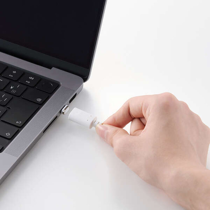 ピタッとマグネットケーブル(USB Type-C(TM) - USB Type-C｜60W) 1.0m ホワイト