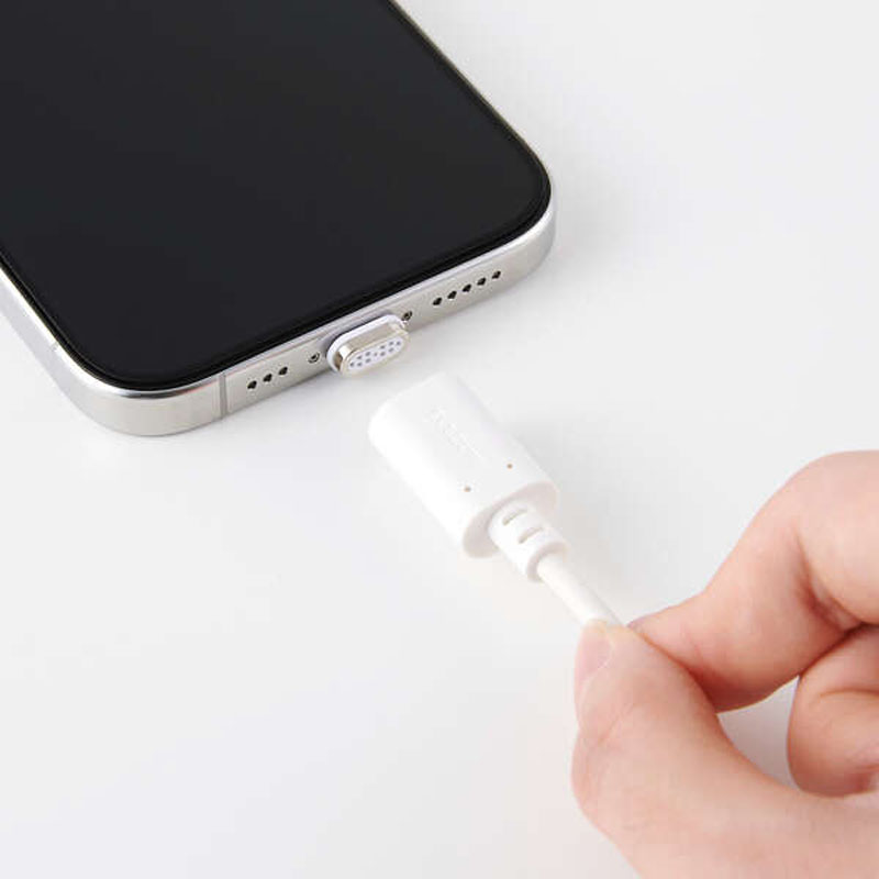 ピタッとマグネットケーブル(USB Type-C(TM) - USB Type-C｜60W)2.0m ホワイト