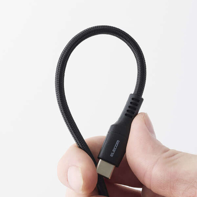 USB2.0ケーブル(USB Type-C(TM) - USB Type-C｜240W｜高耐久) 1.0m ブラック