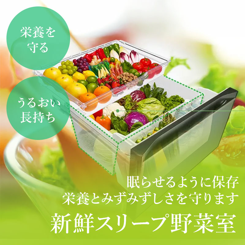 【お取り寄せ商品】540L 6ドア冷蔵庫 R-HW54V(N) ライトゴールド