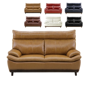 ■【関家具】2人掛けソファ ミラージュⅢ 本革｜合成皮革 幅157×奥行88×高さ97cm