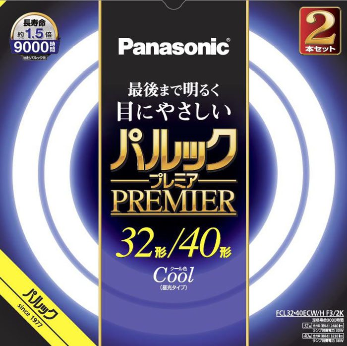 パルックプレミア 丸型蛍光灯 FCL3240ECWHF32K Panasonic パナソニック