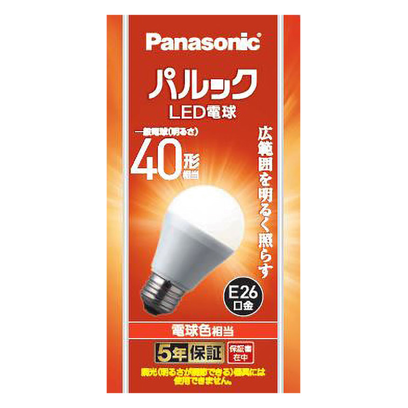 LED電球一般電球40W形相当電球色タイプ LDA4LGK4 Panasonic