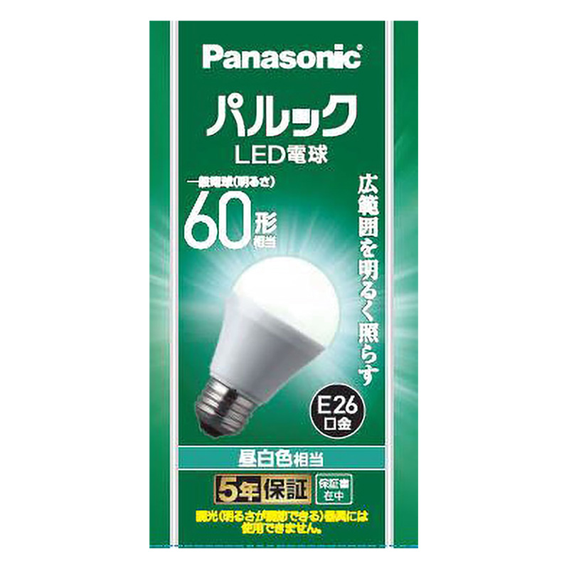 LED電球一般電球60W形相当昼白色タイプ LDA7NGK6 Panasonic