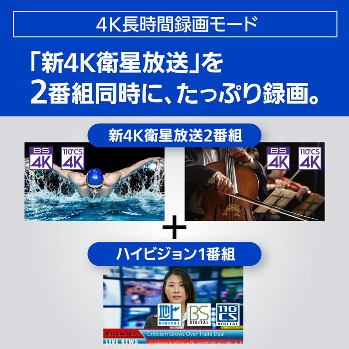 4K チューナー内蔵ディーガ DMR-4T43