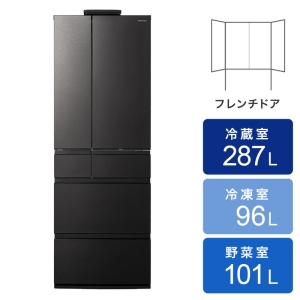 525L 冷蔵庫(NR-F53CV1-K) ヘアラインディープブラック