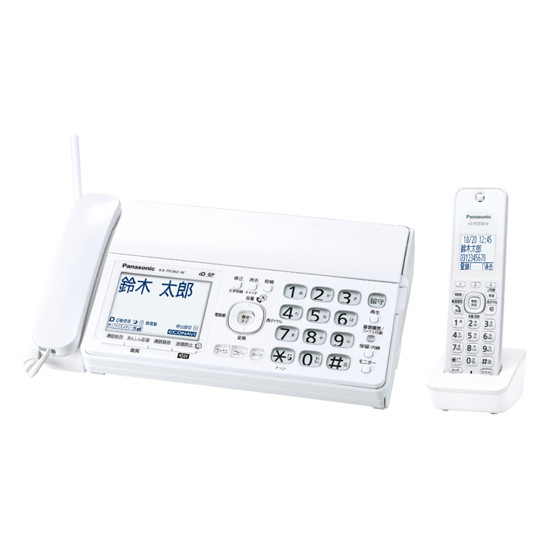 パナソニック 普通紙FAX KX-PD360DL-W