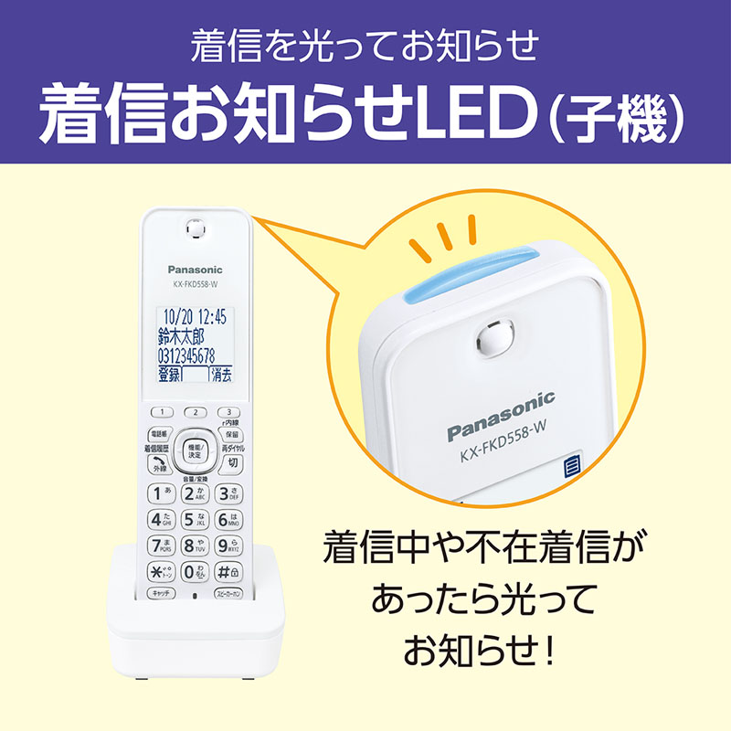 パナソニック 普通紙FAX KX-PD360DL-W