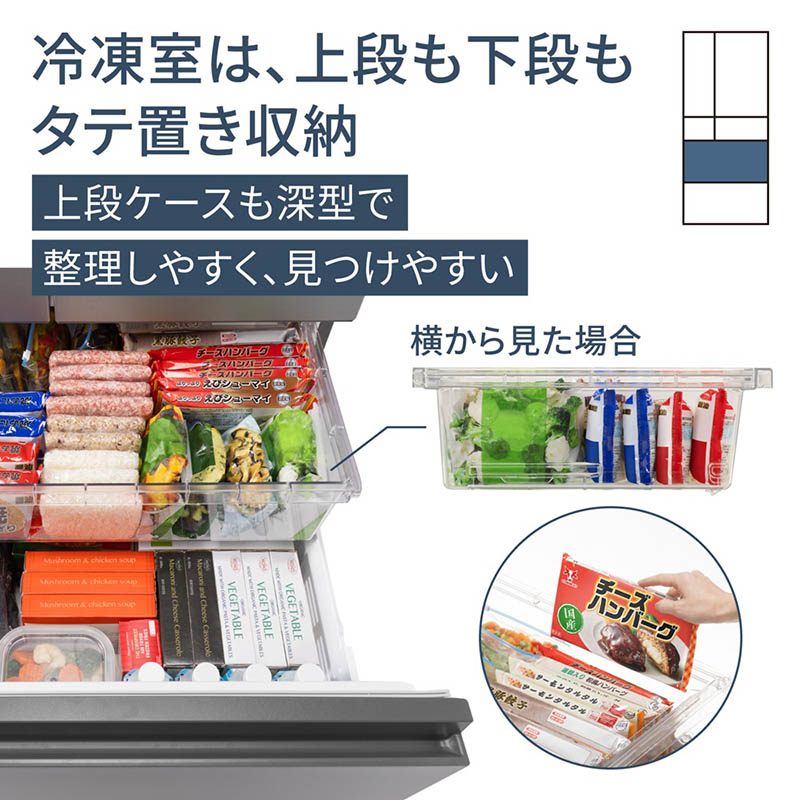 【お取り寄せ商品】542L 6ドア 冷蔵庫 フレンチドア(両開き) シルバー NR-F54EY2-S