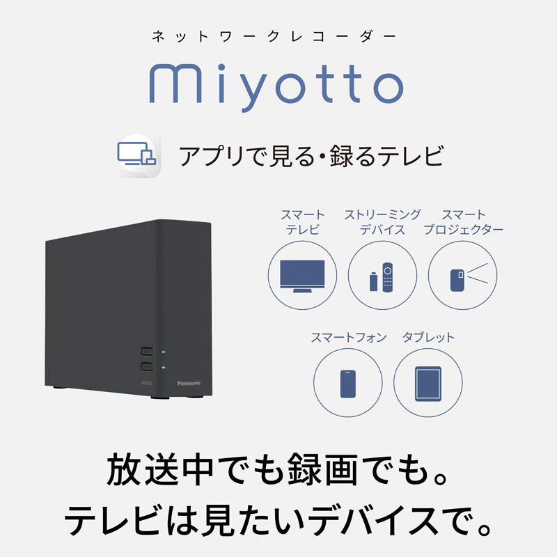 ネットワークレコーダー miyotto UN-ST20A-H