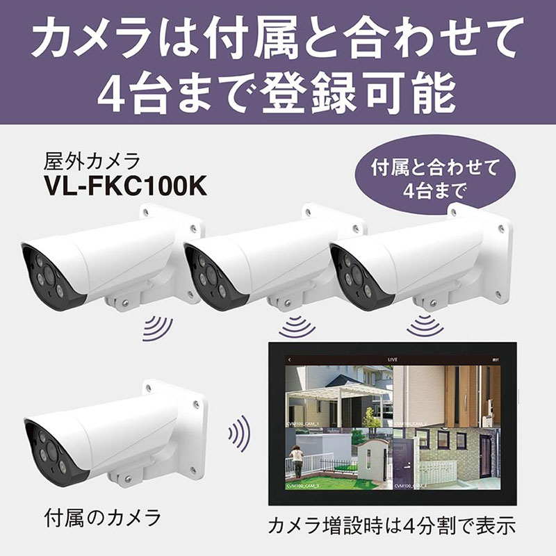 モニター付き屋外カメラ VL-CV100K
