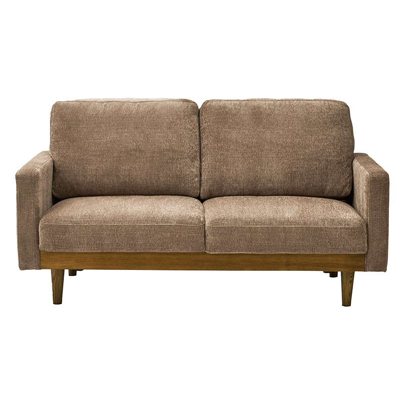 ■【関家具】2人掛けソファ シュリンプ ファブリック 幅156×奥行85×高さ80cm