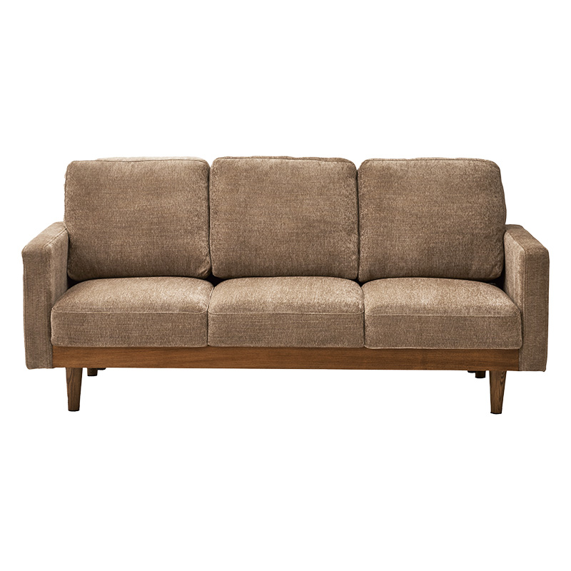 ■【関家具】3人掛けソファ シュリンプ ファブリック 幅180×奥行85×高さ80cm