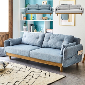 ■【関家具】ソファベッド ノイン ファブリック 幅198×奥行100×高さ71cm