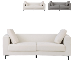 ■【関家具】3人掛けソファ フィナ ファブリック 幅185×奥行83×高さ83cm