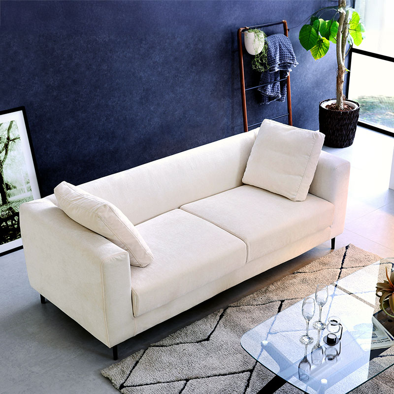 ■【関家具】3人掛けソファ フィナ ファブリック 幅185×奥行83×高さ83cm