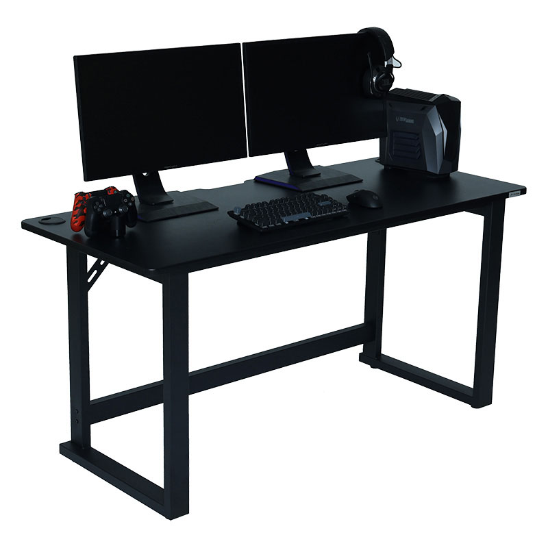 ■【関家具】ゲーミングデスク グラウンズV2 W140×D60×H70cm Contieaks(コンティークス) ブラック