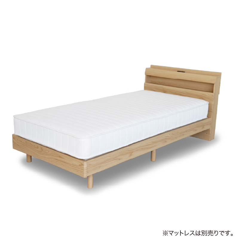 【関家具】■シングルベッド リキッド2 すのこ 宮付き W98×D209.5×H78cm