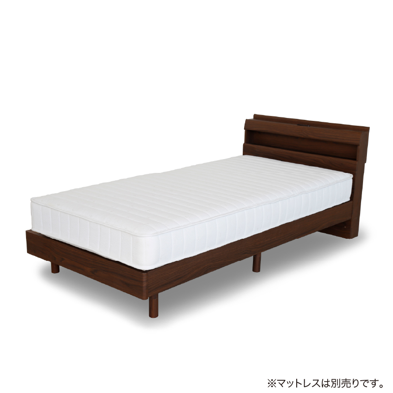 【関家具】■シングルベッド リキッド2 すのこ 宮付き W98×D209.5×H78cm