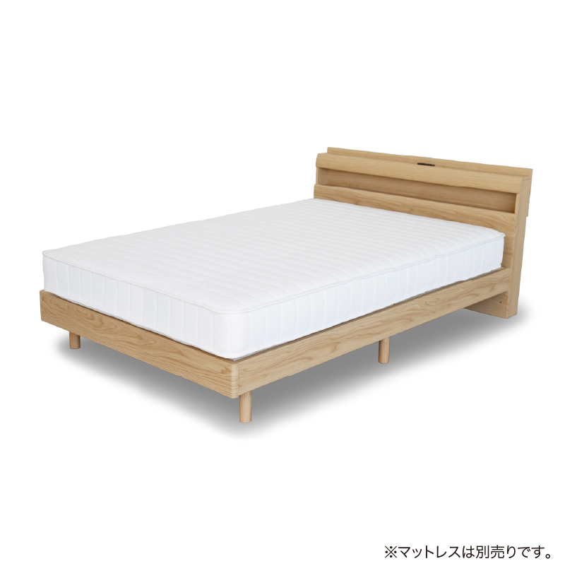 【関家具】■セミダブルベッド リキッド2 すのこ 宮付き W122×D209.5×H78cm