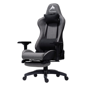 ■【関家具】ゲーミングチェア シャスティーナV3 オットマン付き Contieaks(コンティークス) グレー