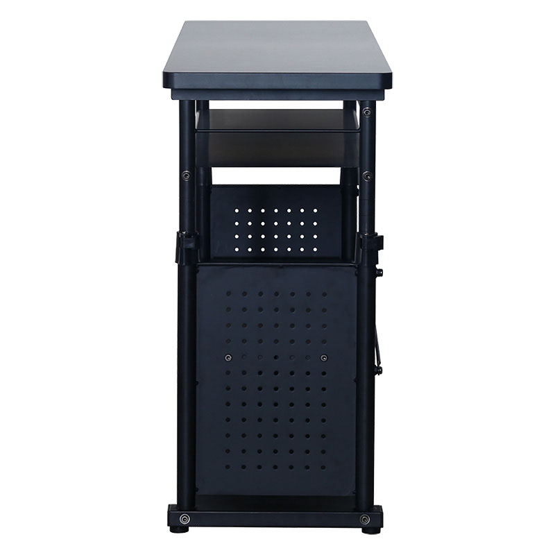 【関家具】■ゲーミング昇降ラック CTG-R120 BK W120×D35×H68-95.5cm Contieaks(コンティークス) ブラック