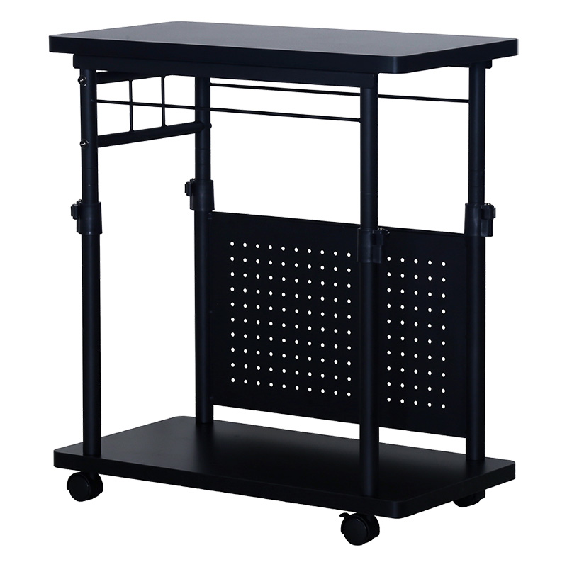 【関家具】■ゲーミング昇降ワゴン CTG-W BK W35×D65×H68-95.5cm Contieaks(コンティークス) ブラック