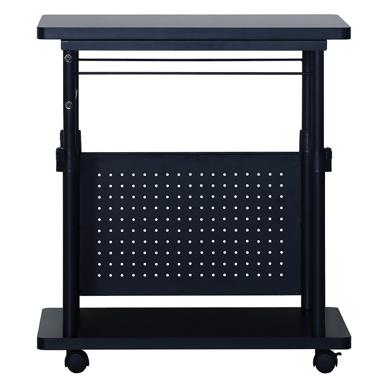 【関家具】■ゲーミング昇降ワゴン CTG-W BK W35×D65×H68-95.5cm Contieaks(コンティークス) ブラック