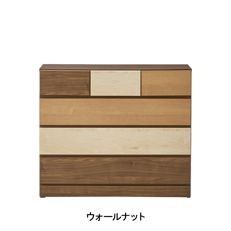 ■【関家具】チェスト 100cm幅4段 クラウドⅡ 幅100×奥行42×高さ84.4cm