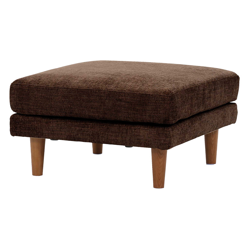 ■【関家具】スツール シュリンプ ファブリック 幅69×奥行69×高さ42cm