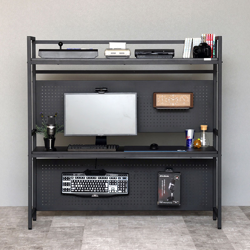 【関家具】■ゲーミングラック セクターV3 W120×D40×H140cm Contieaks(コンティークス) ブラック