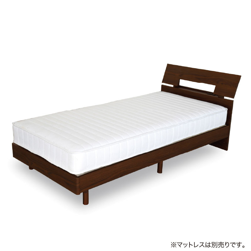 ■【関家具】シングルベッド オセロット3 すのこ 宮付き 幅98×奥行207.1×高さ80cm