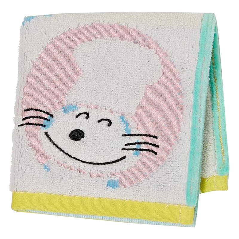 【お取り寄せ商品】11ぴきのねこ プチタオル コロッケスキ 25×25cm ホワイト