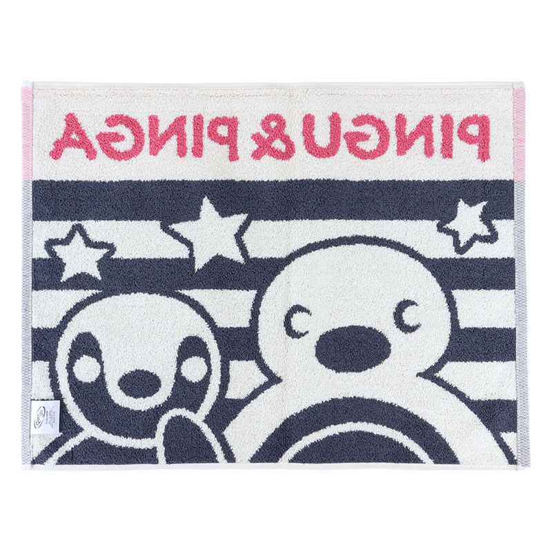ピングー タオル地バスマット 45×60cm