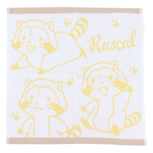 ハンドタオル ラスカル ハッピースマイル 34×35cm