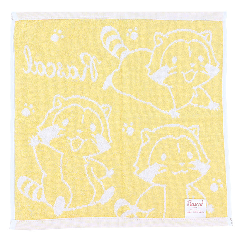 ハンドタオル ラスカル ハッピースマイル 34×35cm