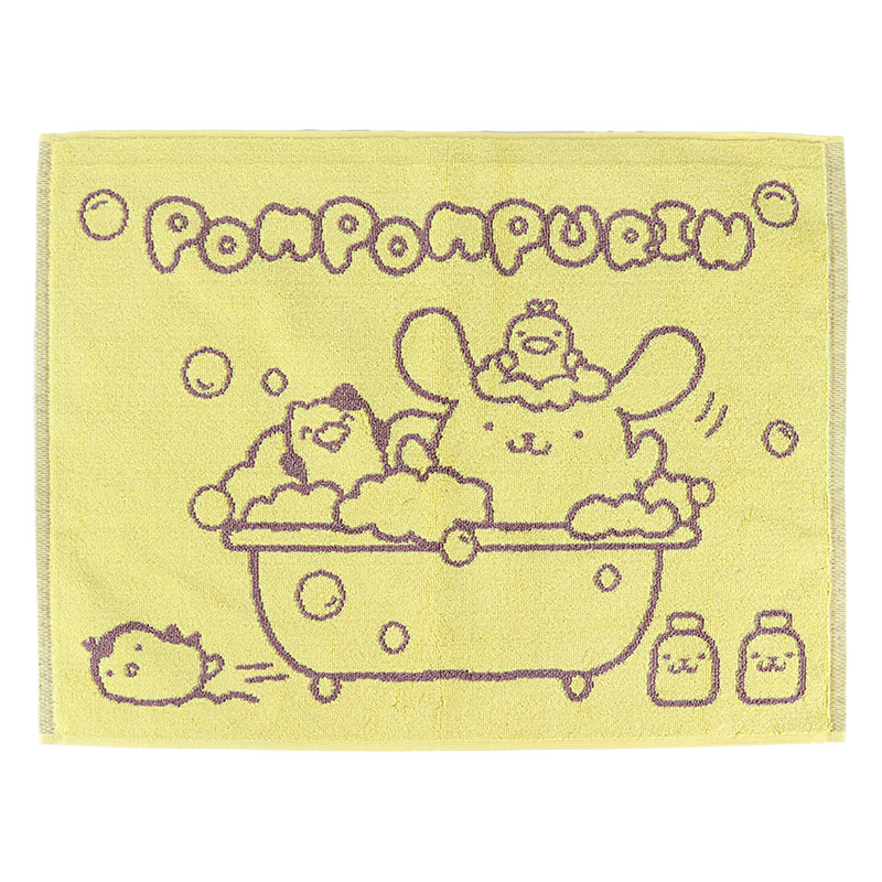 ポムポムプリン タオル地バスマット 45×60cm