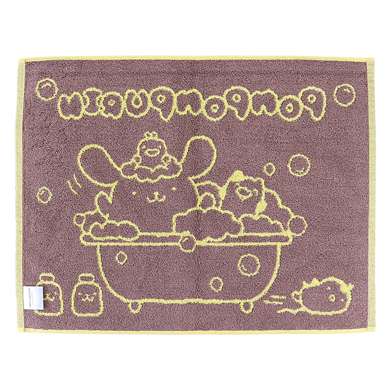 ポムポムプリン タオル地バスマット 45×60cm