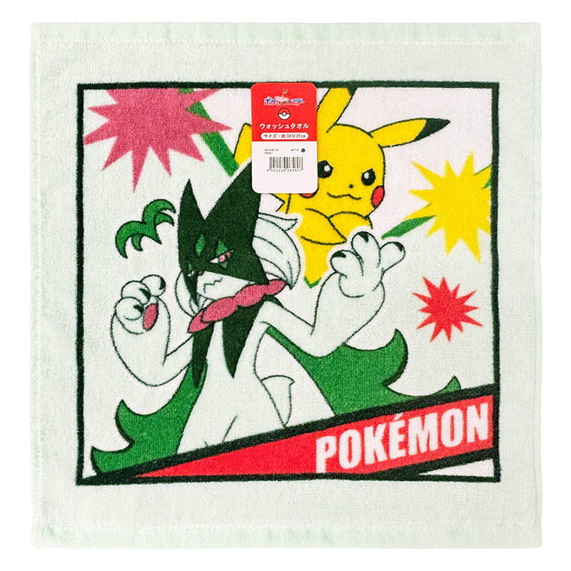 ウォッシュタオル ポケモン マスカーニャ 34×35cm