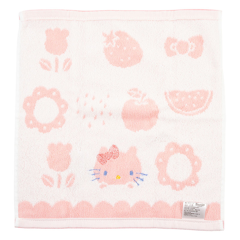 【お取り寄せ商品】ウォッシュタオル ハローキティ 33×35cm ピンク