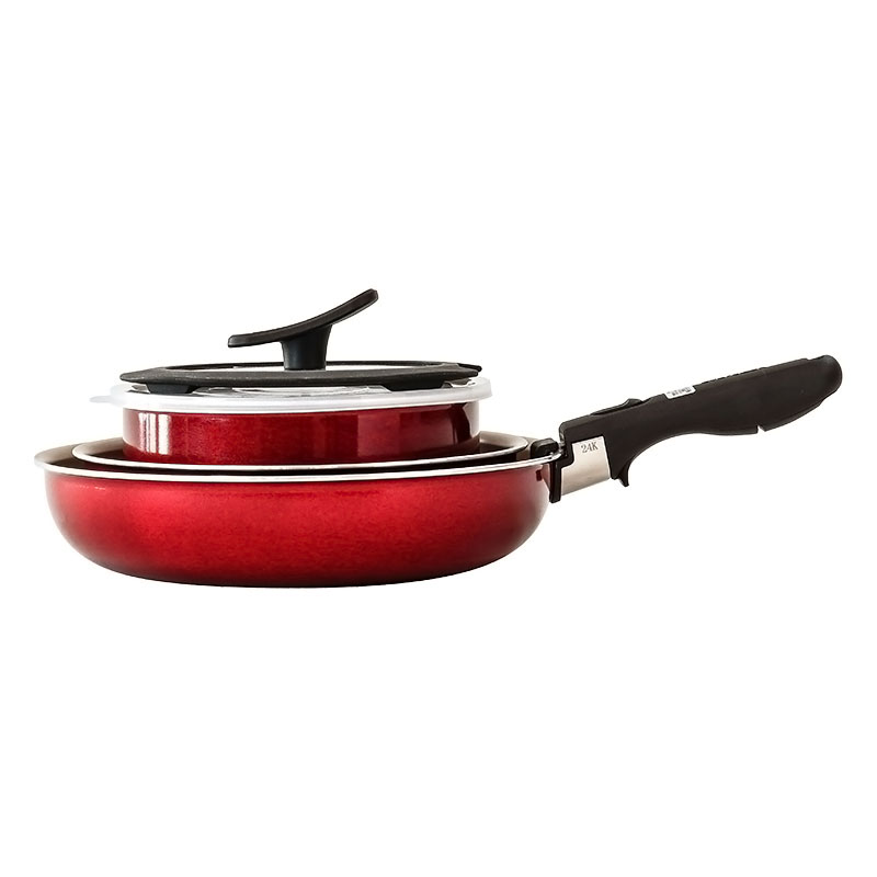 evercook(エバークック) 6点フライパンセット 着脱式 EFPCDAST6 ガス・IH対応