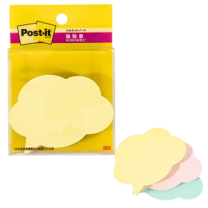 ポスト・イット 強粘着 シルエットノート ふきだし 50×69mm 30枚×3パッド