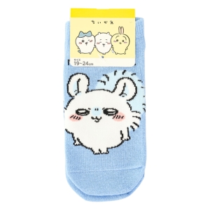 キッズ ちいかわ(モモンガ毛玉)スニーカー丈 サックス 19-24cm