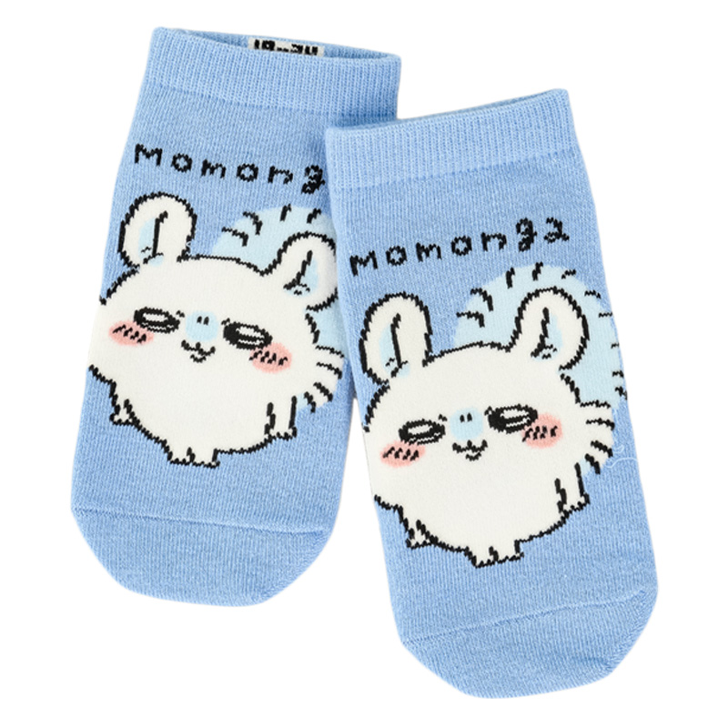 キッズ ちいかわ(モモンガ毛玉)スニーカー丈 サックス 19-24cm
